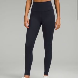 Lululemon True Navy Wunder Train High Rise 28” Leggings